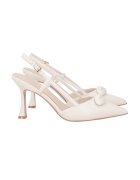 Tosca Blu Pantofi slingback din piele Jasmine - Alb fildes