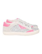 Tosca Blu Pantofi sport din piele lacuita - Gri deschis/Roz aprins/Argintiu