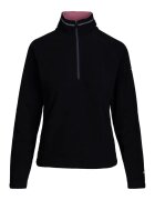 Trespass Bluza de trening din fleece cu fenta cu fermoar Skylar - Negru/Roz deschis