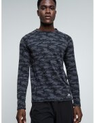 Trespass Bluza termica cu imprimeu camuflaj Arno - Negru/Gri inchis