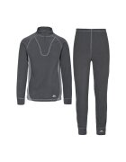 Trespass Set termic unisex din fleece - pentru trekking Thriller - 2 piese - Gri inchis