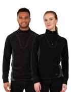 Trespass Set termic unisex din fleece - pentru trekking Thriller - 2 piese - Negru