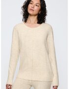 Triumph Bluza de pijama din material fleece cu maneci lungi - Crem
