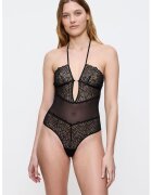 Triumph Body cu segmente din plasa Sexy Body - Negru