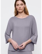 Triumph Camasa de noapte din amestec de modal cu decolteu rotund - Gri deschis