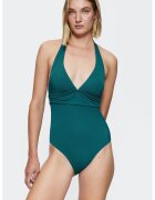 Triumph Costum de baie intreg cu decolteu in V Summer Mix & Match - Verde aquamarin