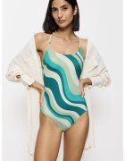 Triumph Costum de baie intreg cu model Summer - Turcoaz/Bej