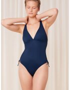 Triumph Costum de baie intreg cu snururi laterale - Albastru inchis