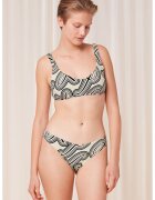 Triumph Slip brazilian cu model grafic - Negru/Bej deschis