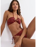 Triumph Sutien de baie cu bareta halter Midnight Swim - Rosu/Negru
