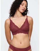 Triumph Sutien din dantela cu cupe triunghiulare Amourette Charm - Visiniu