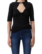 Tru Trussardi Bluza dama mulata - neagra - viscoza-elastan -