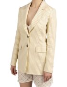 Tru Trussardi Sacou cu revere decupate si model in dungi -