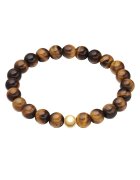 True Rebels Bratara cu margele Tiger Eye - Maro