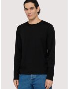 Trussardi Bluza uni cu decolteu la baza gatului - Negru