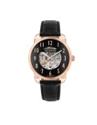 Trussardi Ceas bărbătesc - T-City - mecanism automatic - inox - curea din piele - diametru 40mm