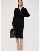 Trussardi Fusta midi cu croiala creion si model uni - Negru