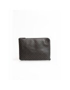 Trussardi Geanta plic de piele cu fermoar - Negru