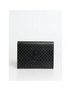 Trussardi Geanta plic de piele ecologica cu model - Negru