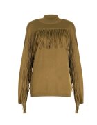 Trussardi Pulover cu franjuri -