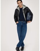 Trussardi Pulover din casmir cu decolteu la baza gatului - Bleumarin