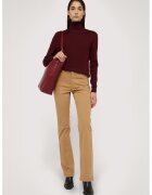 Trussardi Pulover din lana cu guler inalt - Rosu inchis