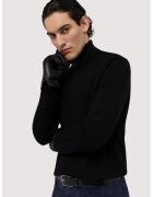 Trussardi Pulover regular fit cu guler inalt - Negru