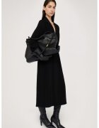 Trussardi Rochie cu decolteu in V si maneci lungi - Negru