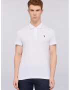 Trussardi Tricou polo din bumbac - Alb optic