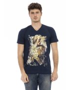 Trussardi Tricou regular-fit cu imprimeu - Albastru inchis