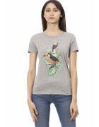Trussardi Tricou slim fit cu decolteu rotund - Gri