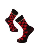 Try To Fly Sosete bumbac Active Lifestyle Socks Squares Rosu Negru