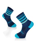 Try To Fly Sosete pentru alergat RUNNING MICROLON SOCKS Dark blue - Turquoise