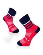 Try To Fly Sosete pentru alergat RUNNING MICROLON SOCKS Fuchsia Dark Blue