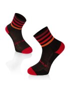 Try To Fly Sosete pentru alergat RUNNING MICROLON SOCKS Negru Rosu