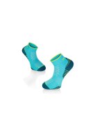 Try To Fly Sosete scurte - pentru alergat din bumbac organic RUNNING ANKLE SOCKS Turquoise