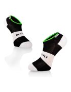Try To Fly Sosete scurte pentru ciclism - CYCLING SNEAKER SOCKS Meryl® Skinlife Black-White