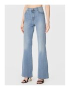 TWINSET Blugi dama model flared leg - albastru