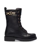 TWINSET Botine dama - Piele naturala - Negru 00006 252TCP150