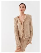 TWINSET Cardigan dama bej - pulover elegant - material de calitate