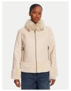 TWINSET Jacheta imitatie piele bej - Bej