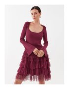 TWINSET Rochie de cocktail - bordo - fabrica de calitate -