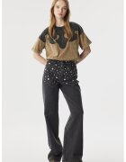 TWIST Blugi uni cu paiete - Negru stins