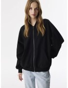 TWIST Bluza de trening cu fermoar si maneci raglan - Negru