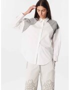 TWIST Camasa lejera cu guler clasic - Alb/Gri melange