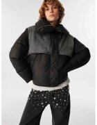TWIST Geaca cu segment din denim - Negru