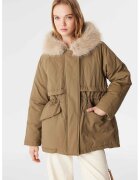 TWIST Geaca parka cu garnitura de blana sintetica - Kaki