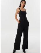 TWIST Pantaloni cu croiala ampla si aplicatii de strasuri - Negru