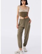 TWIST Pantaloni cu croiala conica - Kaki