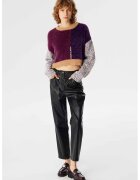 TWIST Pantaloni de piele ecologica - Negru